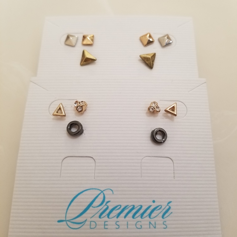 Set of 6 pairs Fashion Earrings- Premier Designs